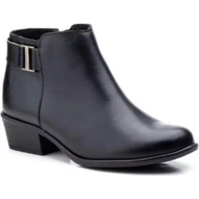JAM Botines 6300 De Piel Con Tacón Bajo Y Detalle Metálico Negro Talla 36 JAM Botines 6300 De Piel Con Tacón Bajo Y Detalle Metálico Negro Talla 36
