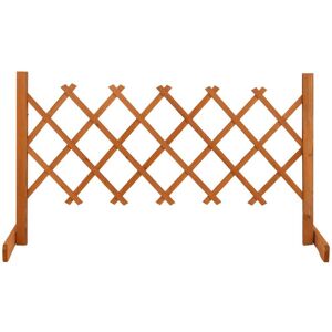 vidaXL Vedação em treliça para jardim 120x60 cm abeto maciço laranja