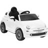 vidaXL Carro elétrico de criança Fiat 500 branco