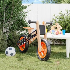 vidaXL Bicicleta de equilíbrio para crianças com estampa laranja