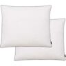 vidaXL Almofadas 2 pcs enchimento de penugem/penas 70x60 cm branco