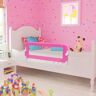 vidaXL Toddler Barra de segurança para cama 102 x 42 cm rosa