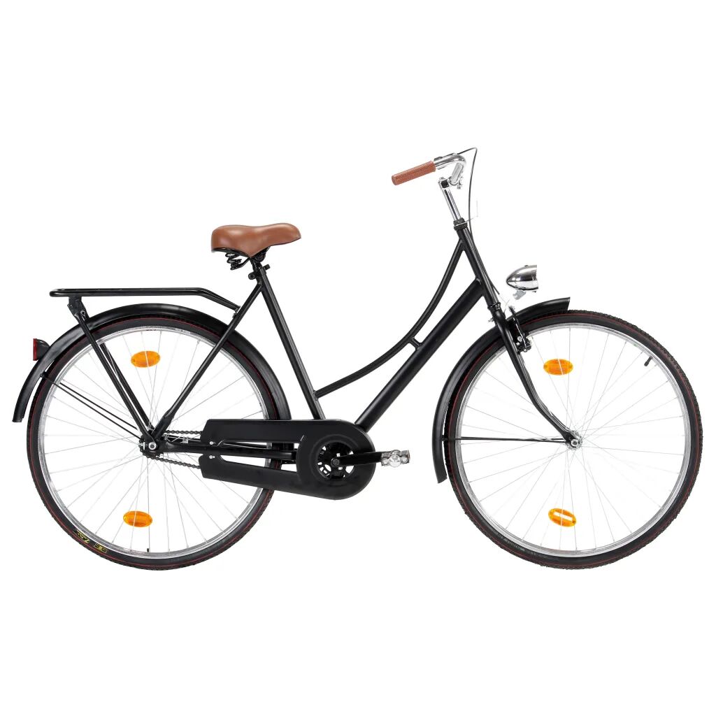 vidaXL Bicicleta holandesa para mulher roda 28" estrutura de 57 cm