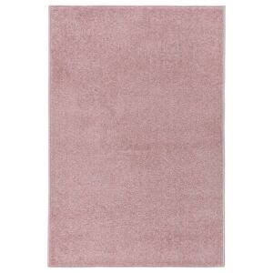 vidaXL Tapete de pelo curto 160x230 cm rosa