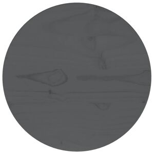 vidaXL Tampo de mesa pinho maciço Ø30x2,5 cm cinzento