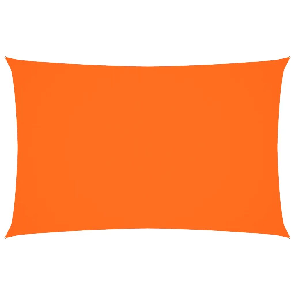 vidaXL Para-sol estilo vela tecido oxford retangular 2x4,5 m laranja