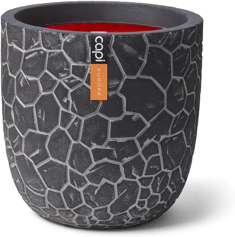 Capi Vaso oval Clay 35x34 cm antracite