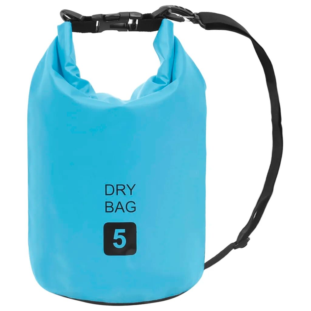 vidaXL Bolsa impermeável 5 L PVC azul