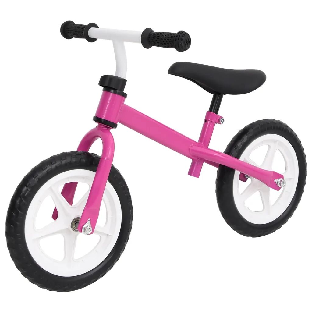 vidaXL Bicicleta de equilíbrio com rodas de 10" rosa