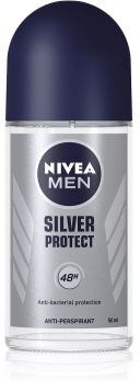 Nivea Men Silver Protect antitranspirante roll-on para homens 50 ml. Men Silver Protect