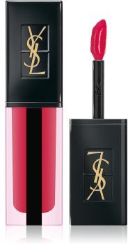 Yves Saint Laurent Vernis À Lèvres Water Stain batom líquido de longa duração proporciona hidratação e brilho tom 602 Vague de Rouge 5.9 ml. Vernis À Lèvres Water Stain