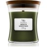 Woodwick Frasier Fir vela perfumada com pavio de madeira 275 g. Frasier Fir