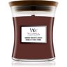 Woodwick Smoked Walnut & Maple vela perfumada com pavio de madeira 275 g. Smoked Walnut & Maple