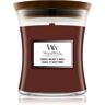Woodwick Smoked Walnut & Maple vela perfumada com pavio de madeira 85 g. Smoked Walnut & Maple