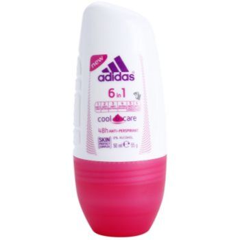 Adidas Cool & Care 6 in 1 roll-on antibacteriano para mulheres 50 ml. Cool & Care 6 in 1
