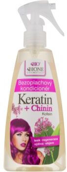 Bione Cosmetics Keratin + Chinin condicionador sem enxaguar 260 ml. Keratin + Chinin