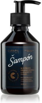 Curapil Men champô de cafeína para homens para estimulação do crescimento capilar 200 ml. Men