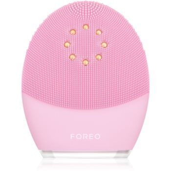 FOREO Luna™ 3 Plus dispositivo sónico de limpeza com função térmica e massagem reafirmante pele normal Pink. Luna™ 3 Plus