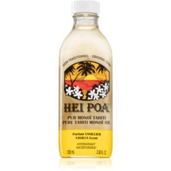 Hei Poa Pure Tahiti Monoï Oil Vanilla óleo multifuncional para corpo e cabelo 100 ml. Pure Tahiti Monoï Oil Vanilla