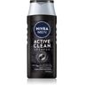 Nivea Men Active Clean champô com ingredientes ativos de carvão para homens 250 ml. Men Active Clean