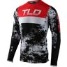 Troy Lee Designs SE Ultra Grime Motocross Jersey Preto Branco Vermelho 2XL