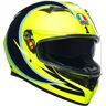 AGV K3 Rossi WT Phillip Island 2005 Capacete Preto Amarelo L