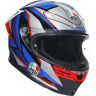 AGV K-6 S Slashcut Capacete Preto Vermelho Azul 2XL