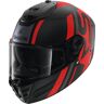 Shark Spartan RS Shawn Carbon Capacete Preto Vermelho S