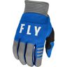 FLY Racing F-16 2023 Youth Luvas de Motocross Motocross Cinzento Azul L
