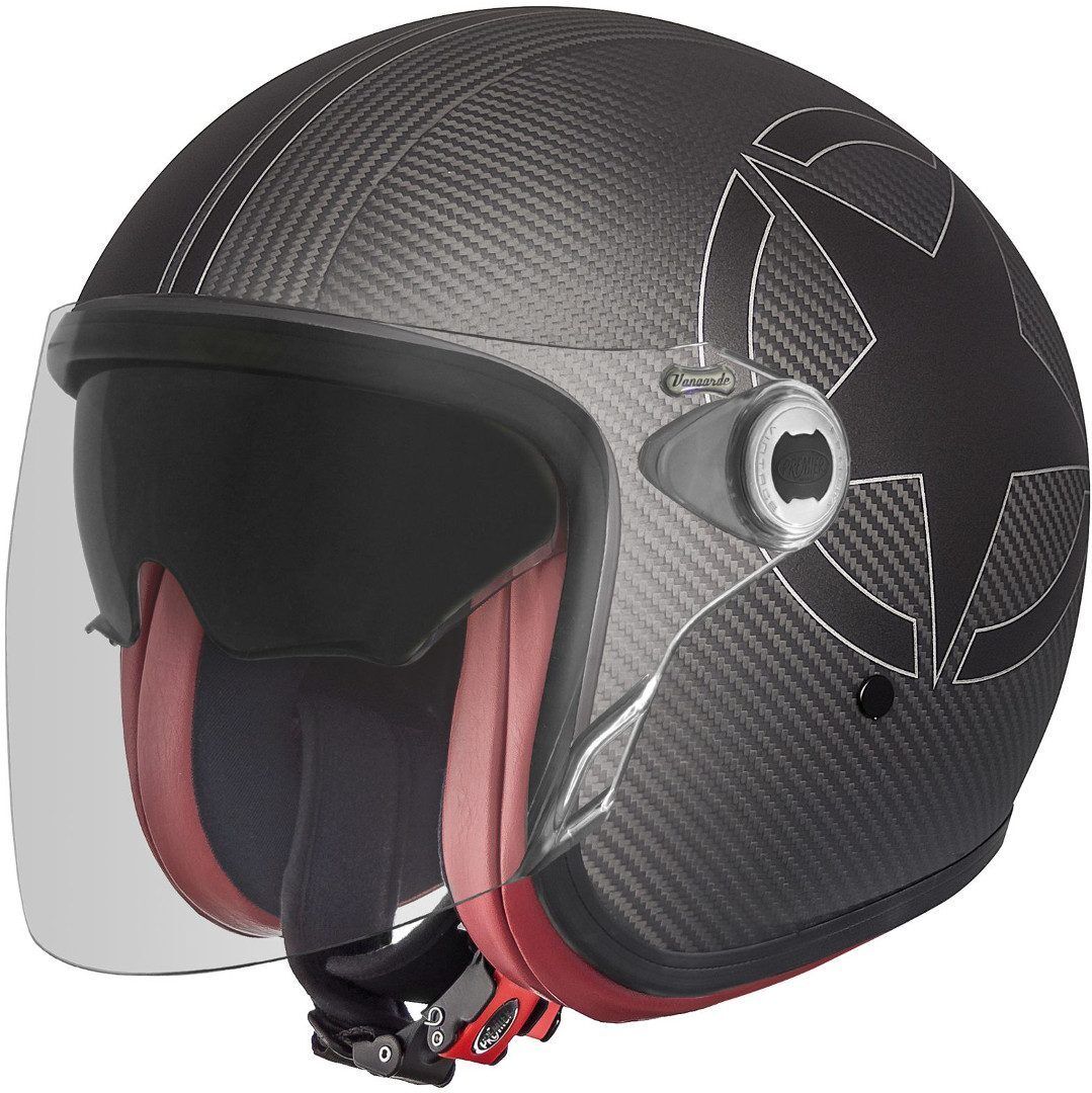 Premier Vangarde Star Carbon Jet Helmet Capacete a jato