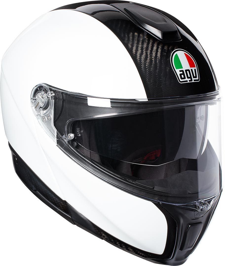 AGV Sportmodular Carbon Capacete branco