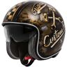 Premier Vintage OP 9 BM Capacete a jato Cinzento Amarelo XS