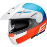 Schuberth E1 Cut Capacete Branco Azul Laranja XS