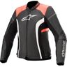 Alpinestars Stella Kira V2 Jaqueta de couro ladies motorcycle Preto Laranja 46