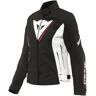 Dainese Veloce D-Dry Jaqueta Têxtil de Motocicleta Feminina Preto Branco Vermelho 40