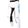 Alpinestars Racer Squad Calças de Motocross Branco Vermelho 30