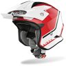 Airoh TRR S Keen Capacete de jato de teste Branco Vermelho S