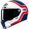 HJC V10 Grape Capacete Branco Vermelho Azul S