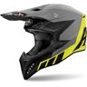 Airoh Wraaap Reloaded Capacete de Motocross Preto Cinzento Amarelo 2XL