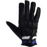 Helstons Ziper Luvas de Motocicleta de Verão Preto Branco Azul M L