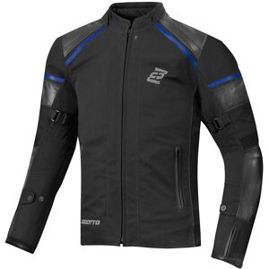 Bogotto Blizzard-X jaqueta têxtil de motocicleta impermeável Preto Azul 3XL