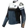 Dainese Rapida Jaqueta de couro ladies motorcycle Preto Branco Azul 38