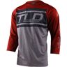 Troy Lee Designs Ruckus Bars Camisola de bicicleta Cinzento Vermelho S