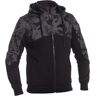 Richa Titan Core Camo Motocicleta Zip Hoodie Preto Cinzento 5XL