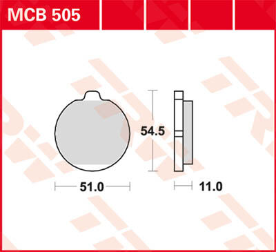 TRW Lucas Freio pastilha MCB505