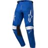 Alpinestars Racer Narin Calças de Motocross Juvenil Branco Azul XL