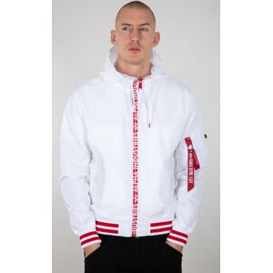 Alpha Industries MA-1 LW Hooded PZ Jacke Weiss 3XL