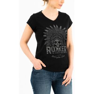 Rokker Indian Bonnet Camiseta feminina Preto XL