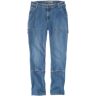 Carhartt Double Front Straight Jeans Feminino Azul L 34