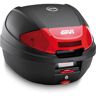 GIVI E300 - Caixa superior monolock com novo fechamento Preto Vermelho